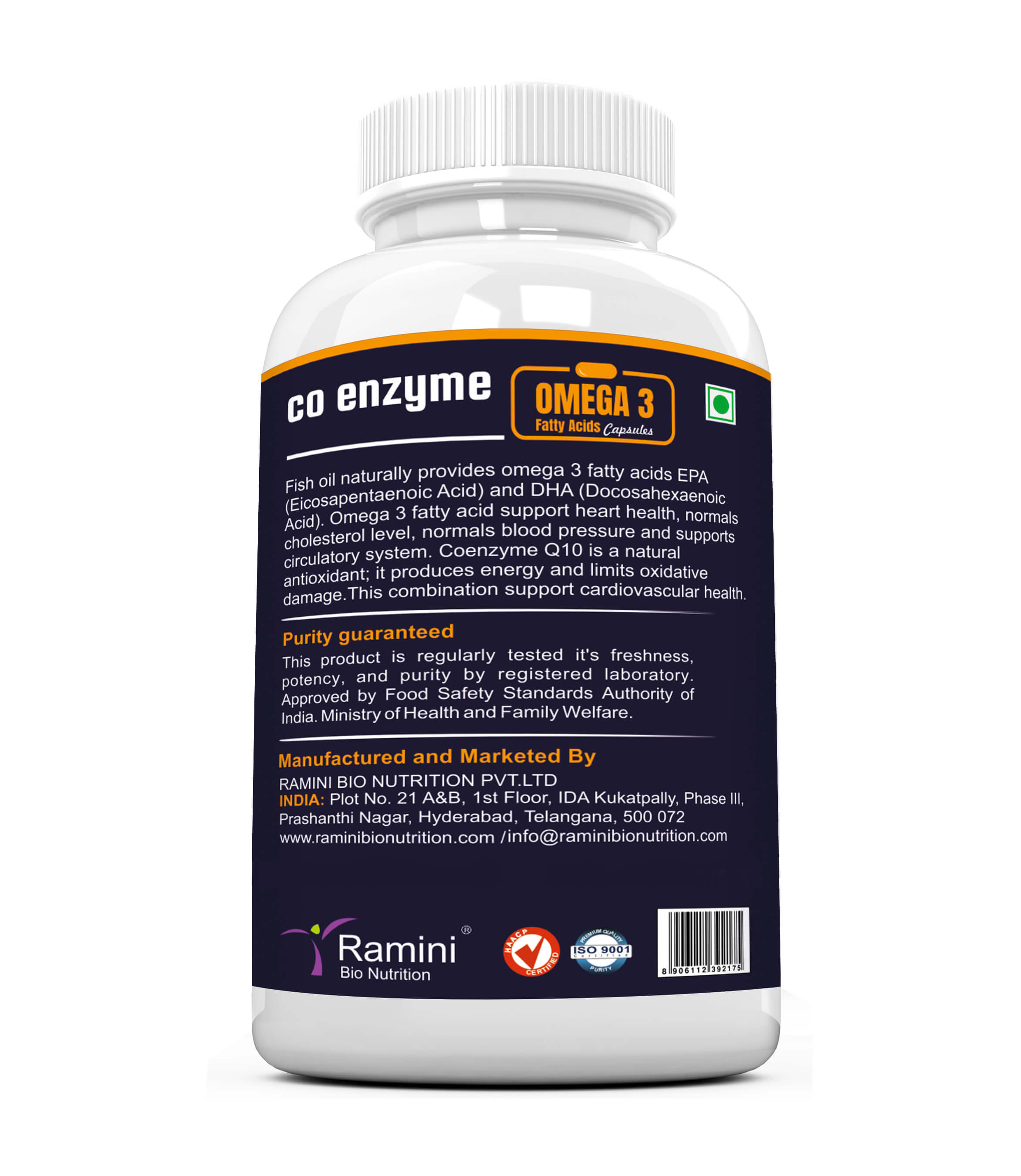 CO ENZYME WITH OMEGA 3 FATTY ACIDS Capsules