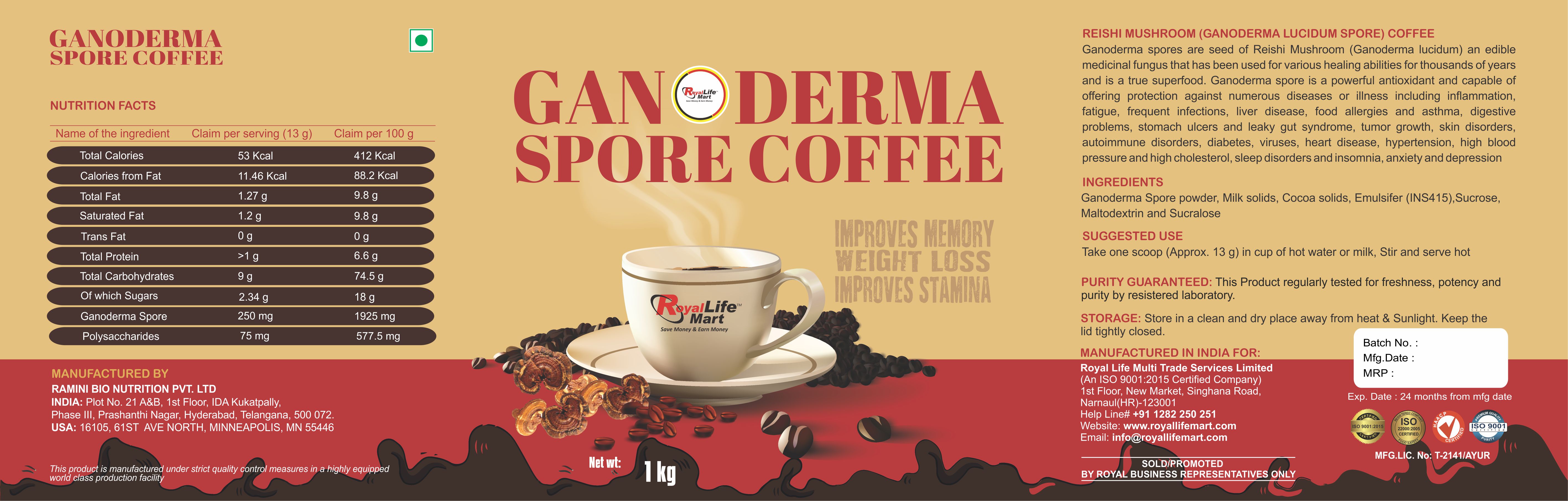 GANODERMA SPORE COFFEE