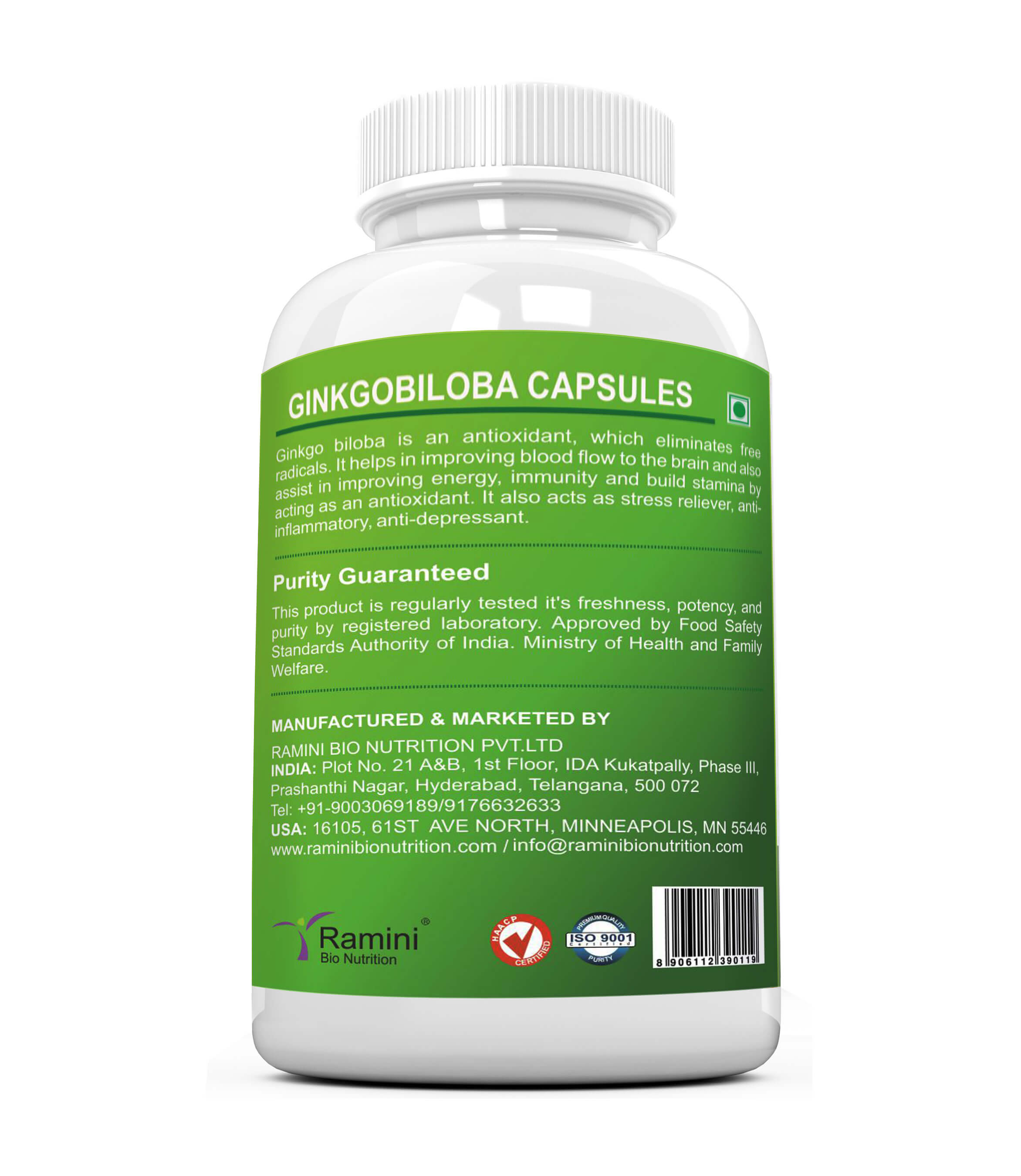 GINKGO BILOBA 160 mg Capsules