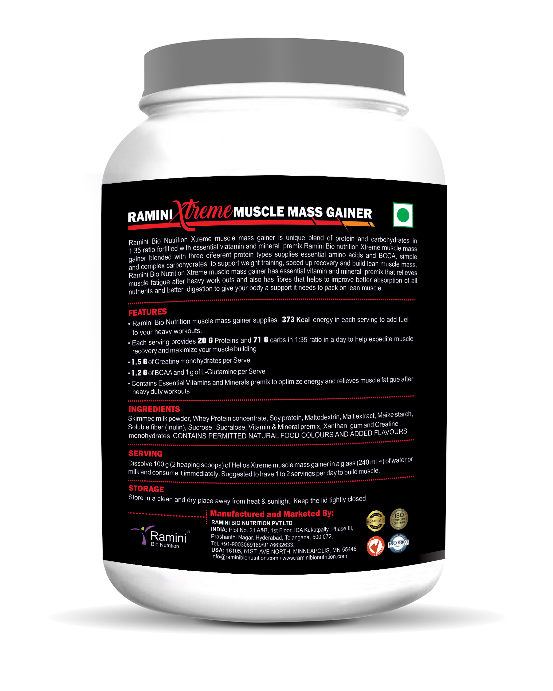 XTREME MUSCLE MASS GAINER