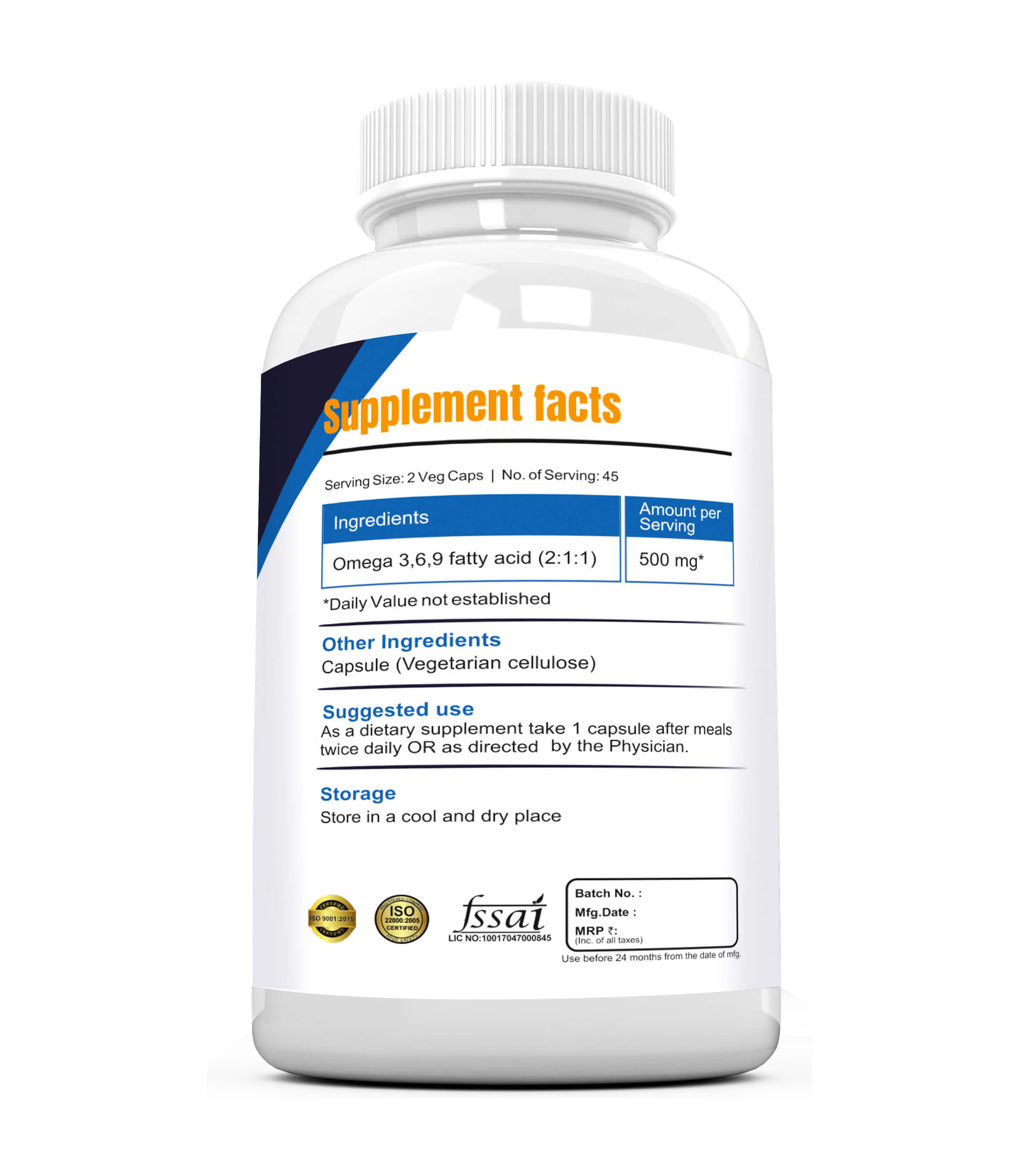 OMEGA 3, 6, 9 FATTY ACIDS Capsules