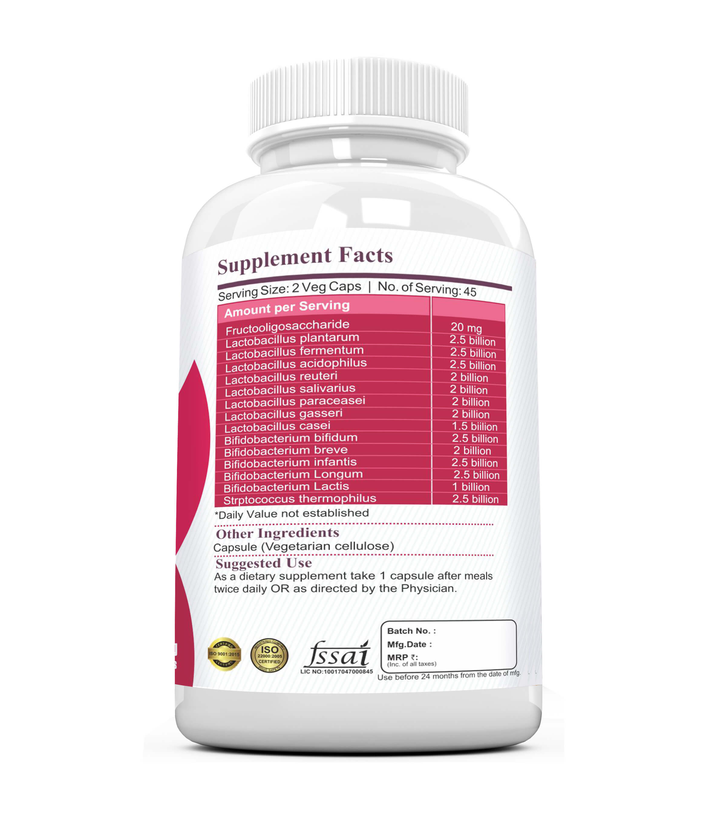 PRE PROBIOTICS  30 billion Capsules