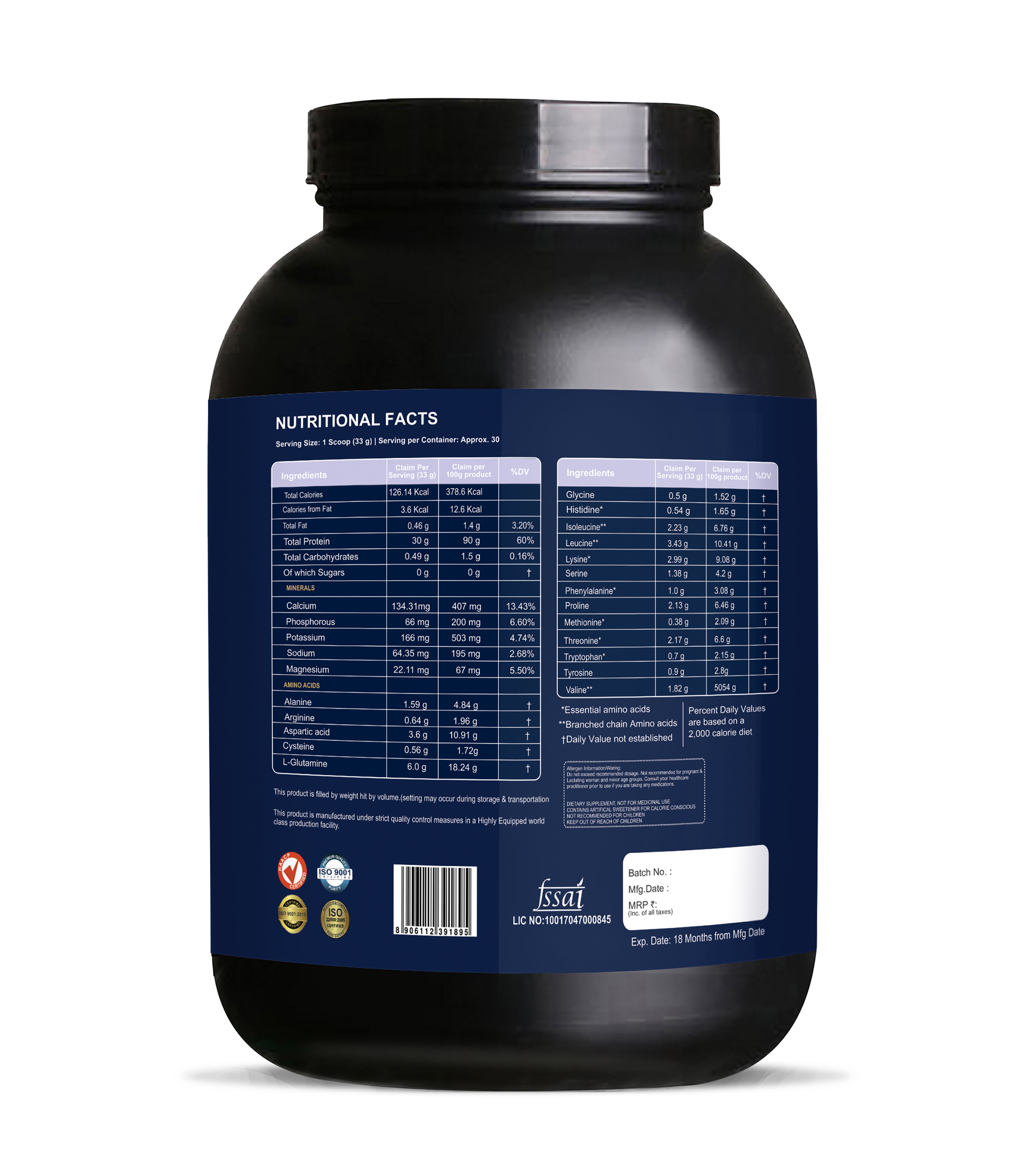 RAW WHEY ISOLATE 90%