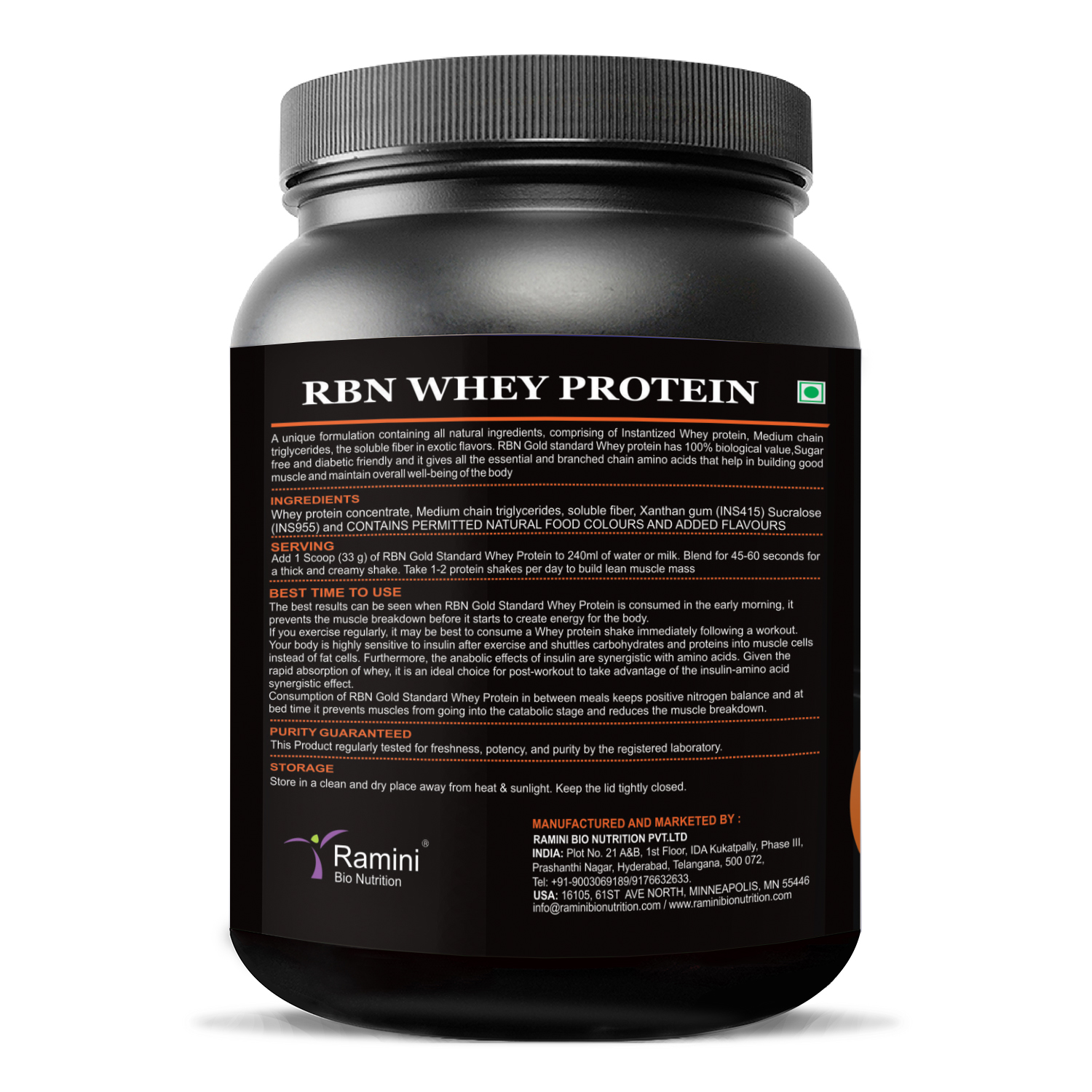 RBN 100% GOLD STANDARD WHEY PROTEIN