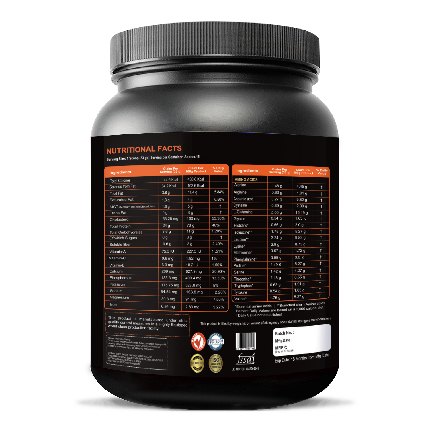 RBN 100% GOLD STANDARD WHEY PROTEIN