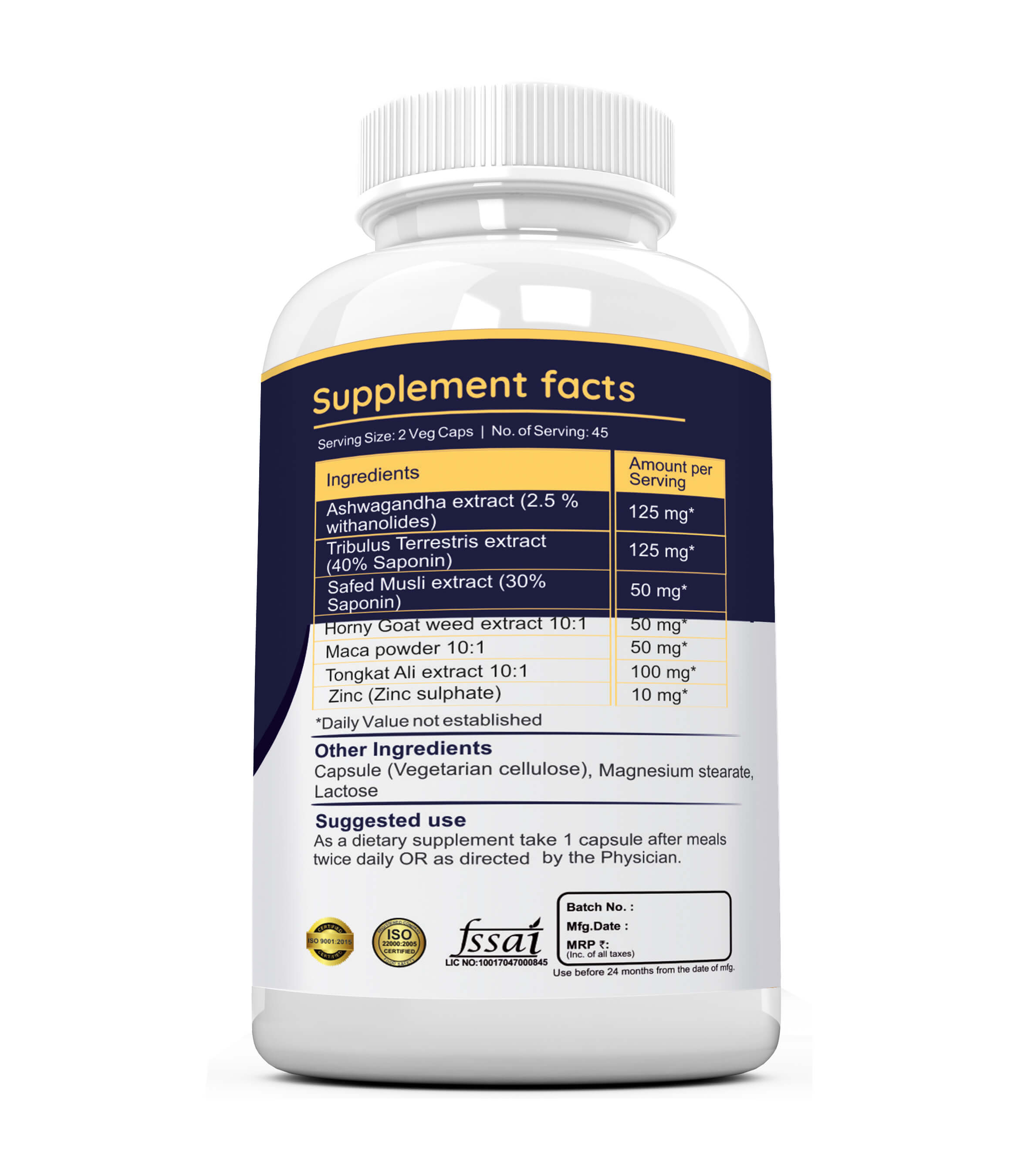 TESTOSTERONE BOOSTER Capsules